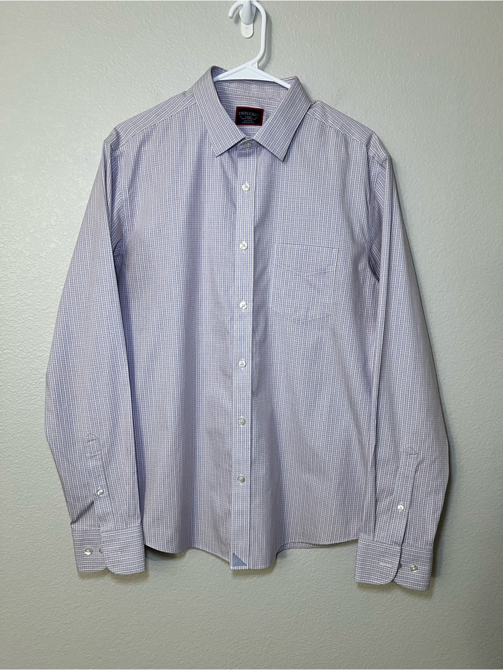 UNTUCKit Slim Fit Wrinkle Free Shirt Mens Blue Button Down NWOT | Size L